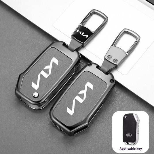 Kia Zinc Alloy Leather Car Key Protection Case For Sportage, Carnival, Sedona, K3, K4, K5