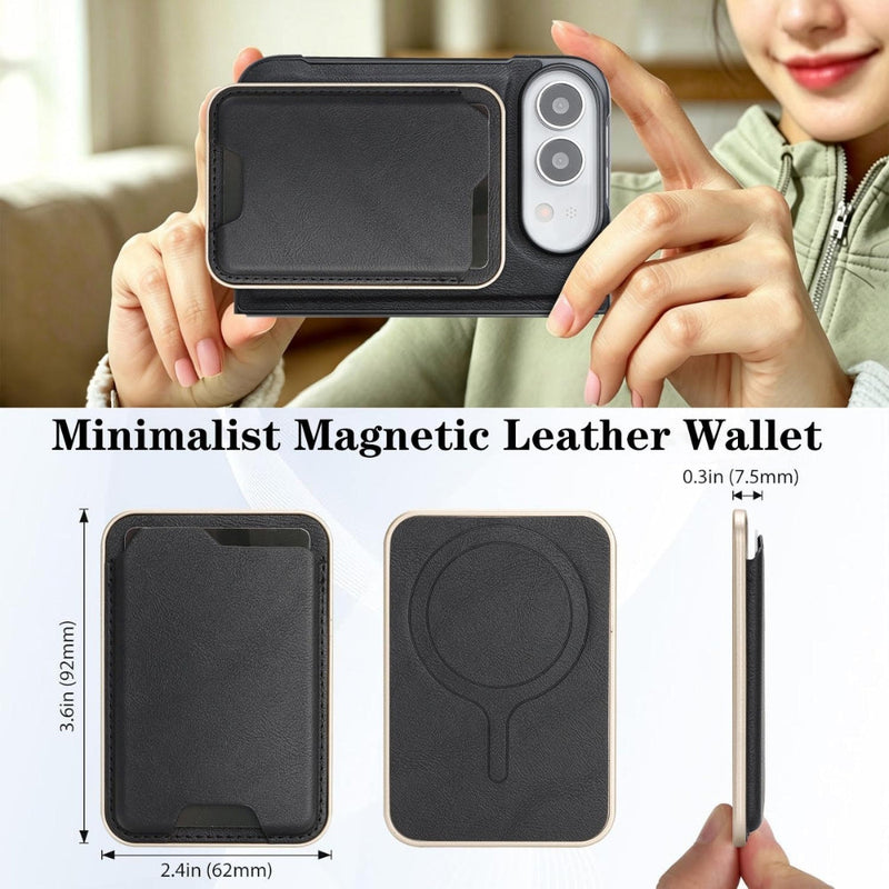 Load image into Gallery viewer, Apple iPhone Duo - Kalebol Slim MagSafe Ring Magnetic Card Bag Leather Phone Case - Polar Tech Australia
