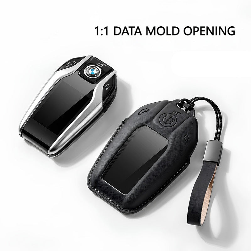 Load image into Gallery viewer, BMW Leather Car Key Fob Case Cover For 1, 2, 3, 5, 7 Series, X1, X3, X5, X6, X7, ix1, ix40, ix50, i8 - i-Station Mobile Phone &amp; Electronic Device Repair and Accessories
