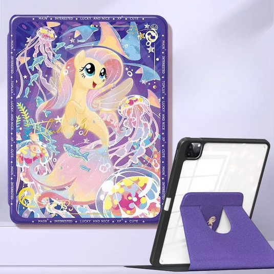 [With Pen Slot][360° Rotatable] Apple iPad Air 11-inch M2/M3 (2024/2025) My Little Pony Cartoon Shockproof Protective Case