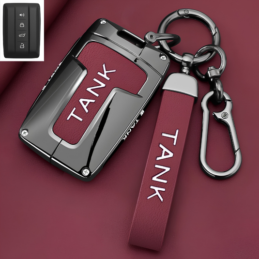 Great Wall Premium Leather Protection Car Key Fob Case Cover for Tank 300, 400 Hi4-T, 500, 700 - i-Station Mobile Phone & Electronic Device Repair and Accessories