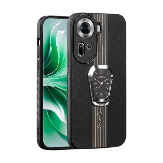 OPPO Reno10/Pro+/Pro - Magnetic Litchi Leather Back Phone Stand Case