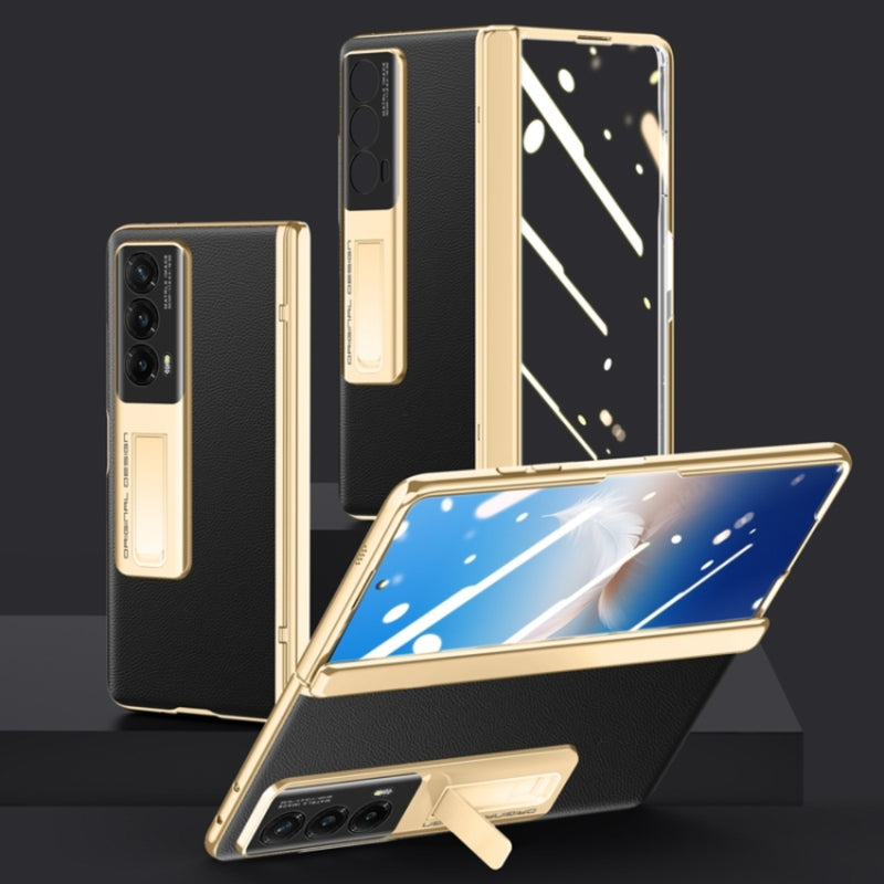 Load image into Gallery viewer, Honor Magic Vs/Vs2 - Electroplated Frame Side Wrap Stand Shockproof Protective Case
