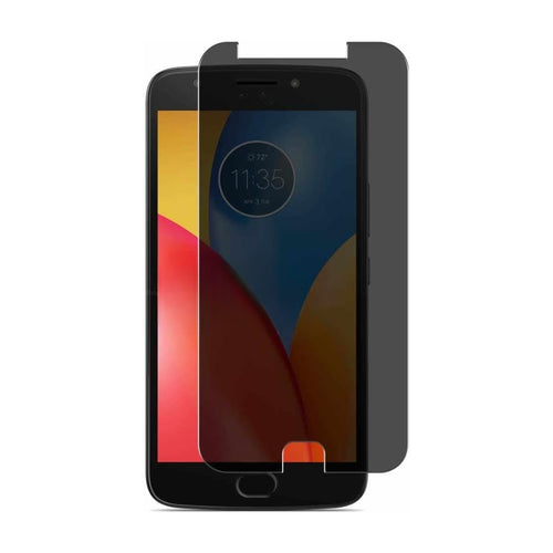 [Standard 9H][Privacy] Motorola Moto E4 Plus - 9H Hardness Anti-Spy Tempered Glass Screen Protector