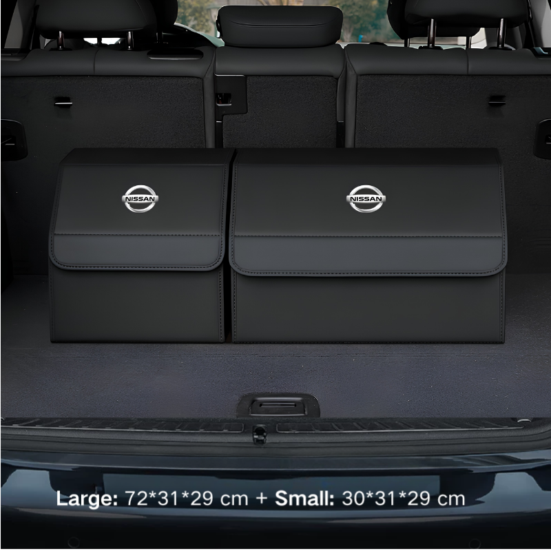 Load image into Gallery viewer, Nissan Microfiber Leather Car Trunk Storage Box for Sylphy, Qashqai, Terra, X-Trail, Patrol, Navara
