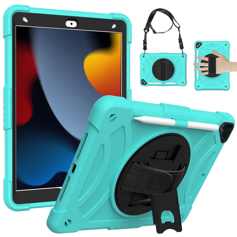 Load image into Gallery viewer, [With Shoulder Strap] Apple iPad 10.2&quot; 8th (2020) - Fully Covered 360 Degree Rotatable Drop Proof Silicone Protective Case
