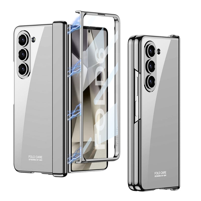 Load image into Gallery viewer, Samsung Galaxy Z Fold 6(SM-F956) - Hinged Foldable Full Coverage Transparent Shockproof Protective Case
