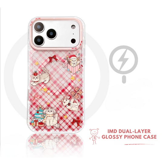 [Magsafe Compatible] Apple iPhone 17/Pro/Pro Max - Christmas Double-Layer Matte Shockproof Case