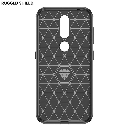 Nokia 4.2 - Shield Shockproof Rugged Heavy Duty Case With 2PC 9H Tempered Glass Screen Protector