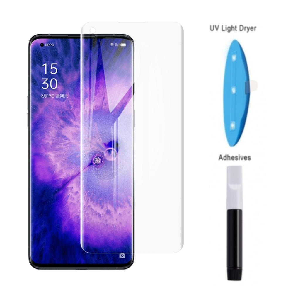 [UV Glue] [HD] OPPO Find X5 (CPH2307) - UV Full Covered Curved 9H Tempered Glass Screen Protective Protector - i-Station Mobile Phone & Electronic Device Repair and Accessories