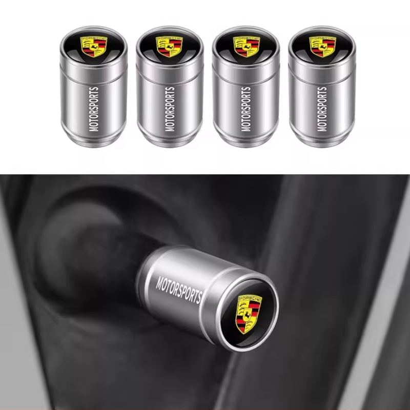 Load image into Gallery viewer, [4 Pcs] Porsche Car Wheel Tire Valve Stems Caps Cover for Cayenne, Panamera, Macan, 718, 911 - i-Station Mobile Phone &amp; Electronic Device Repair and Accessories
