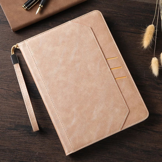 [With Handbag] Apple iPad 10.2" 7th (2019) - TPU + PU 2 in 1 Leather Material with Automatic Sleep Function Stand Case