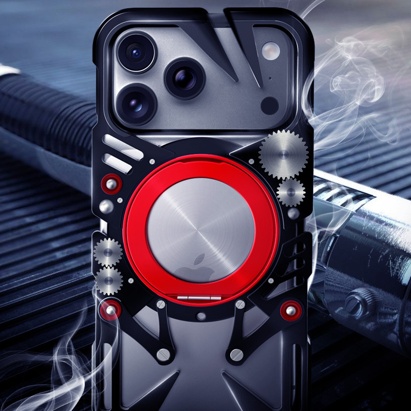 Load image into Gallery viewer, [With 360° Rotating Stand] Apple iPhone 17 Pro/Pro Max - Aluminum Alloy Metal Frame Shockproof Case
