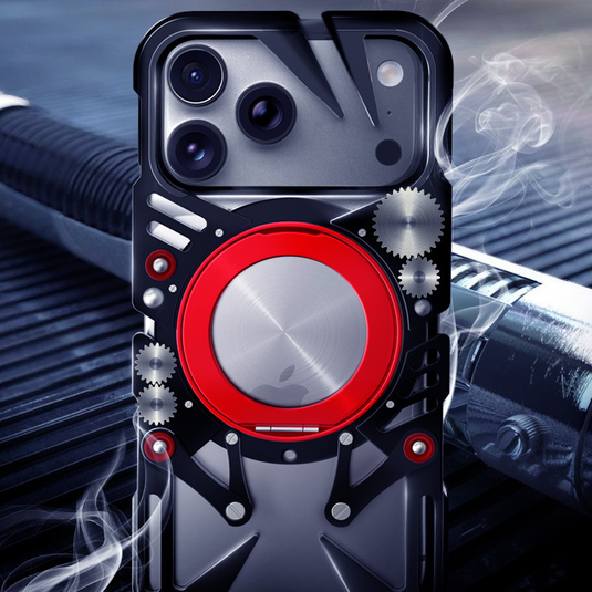 [With 360° Rotating Stand] Apple iPhone 17 Pro/Pro Max - Aluminum Alloy Metal Frame Shockproof Case