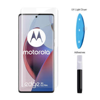 [UV Glue][HD] Motorola Moto Edge 30 Ultra - UV Full Covered Curved 9H Tempered Glass Screen Protective Protector - i-Station Mobile Phone & Electronic Device Repair and Accessories