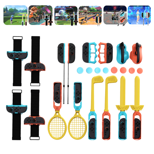 Nintendo Switch 2 (2025) 8-in-1 Sports Motion Game Accessory Set for Joy-Con Controllers