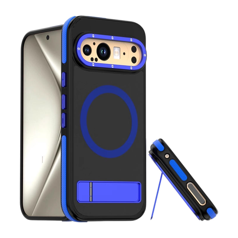 Load image into Gallery viewer, Google Pixel 9/Pro/Pro XL - TPU + Acrylic 2 in 1 Integrated Shockproof Magnetic Stand Case
