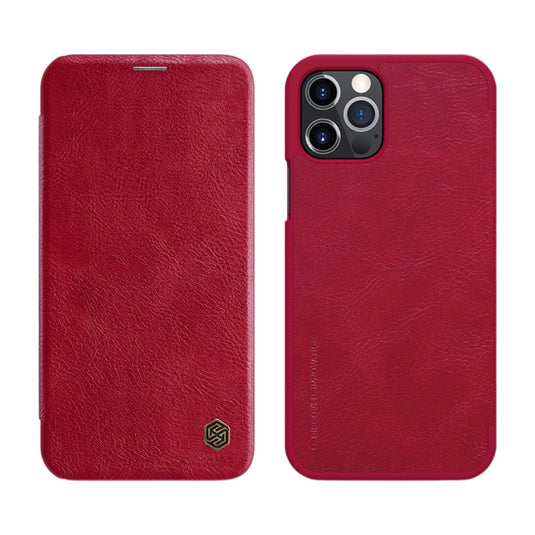 Apple iPhone 12/Pro/Mini - NILLKIN Qin Pro Series Sliding Camera Cover Design Leather Phone Case