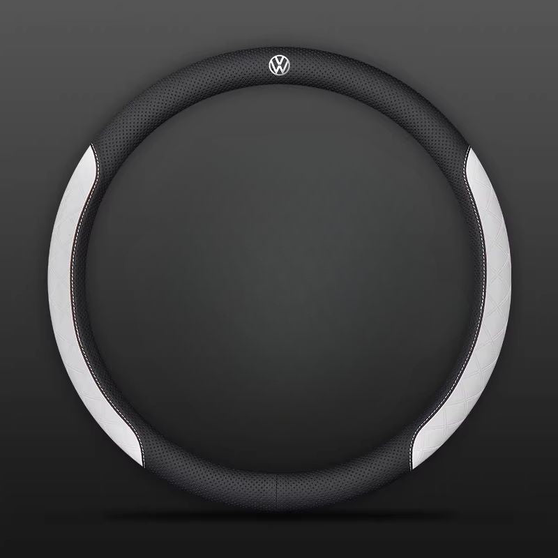 Load image into Gallery viewer, Volkswagen PU Leather Steering Wheel Cover with Heat-Pressed Embossed Texture For Volkswagen Magotan, Passat, ID.4, Lavida, Golf, CC, Teramont, Tiguan L
