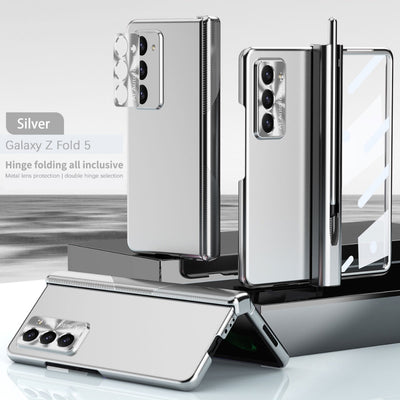 [With Pen Slot] Samsung Galaxy Z Fold 3(SM-F926) - Full Coverage Electroplated Magnetic Hinge Shockproof Protective Case - i-Station Mobile Phone & Electronic Device Repair and Accessories