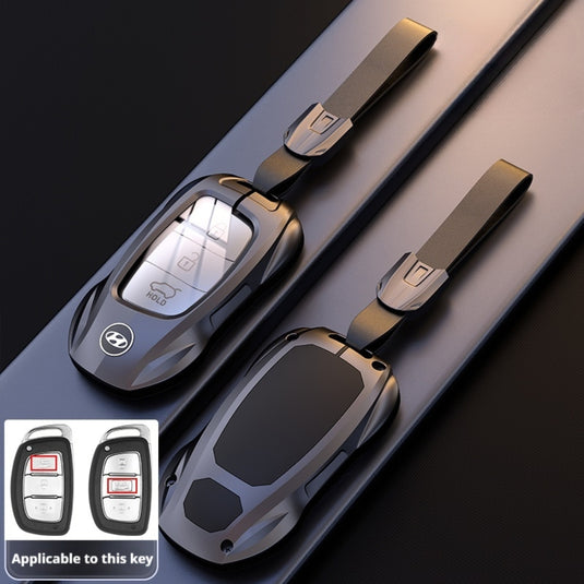 Hyundai Stylish Metal Car Key Protective Case For Tucson, Sport, Elantra, Santa Fe, ix35, ix25