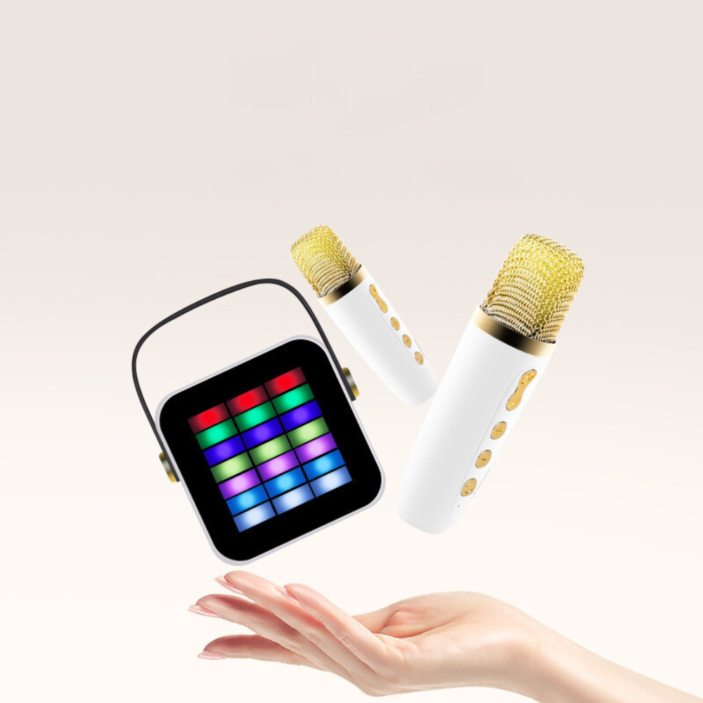 Portable Bluetooth Karaoke Speaker with LED, Wireless Handheld Microphone for Outdoor & Home Use - i-Station Mobile Phone & Electronic Device Repair and Accessories