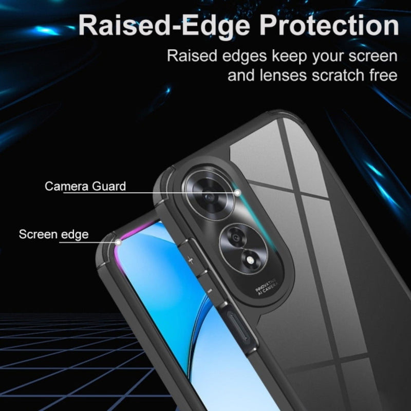 Load image into Gallery viewer, OPPO A38 &amp; A18 - Acrylic + TPU Transparent Shockproof Phone Case - Polar Tech Australia
