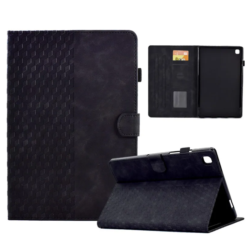 Load image into Gallery viewer, [With Card Slot] Apple iPad 10 10.9&#39;&#39; 10th Gen (2022) Square Embossing Leather Stand Case Flip Cover
