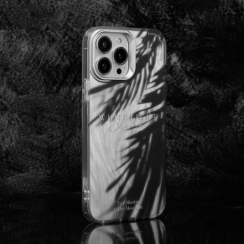 Load image into Gallery viewer, Apple iPhone 14/Pro/Pro Max leaf shadow design style Couple Shockproof Fashion Series Case
