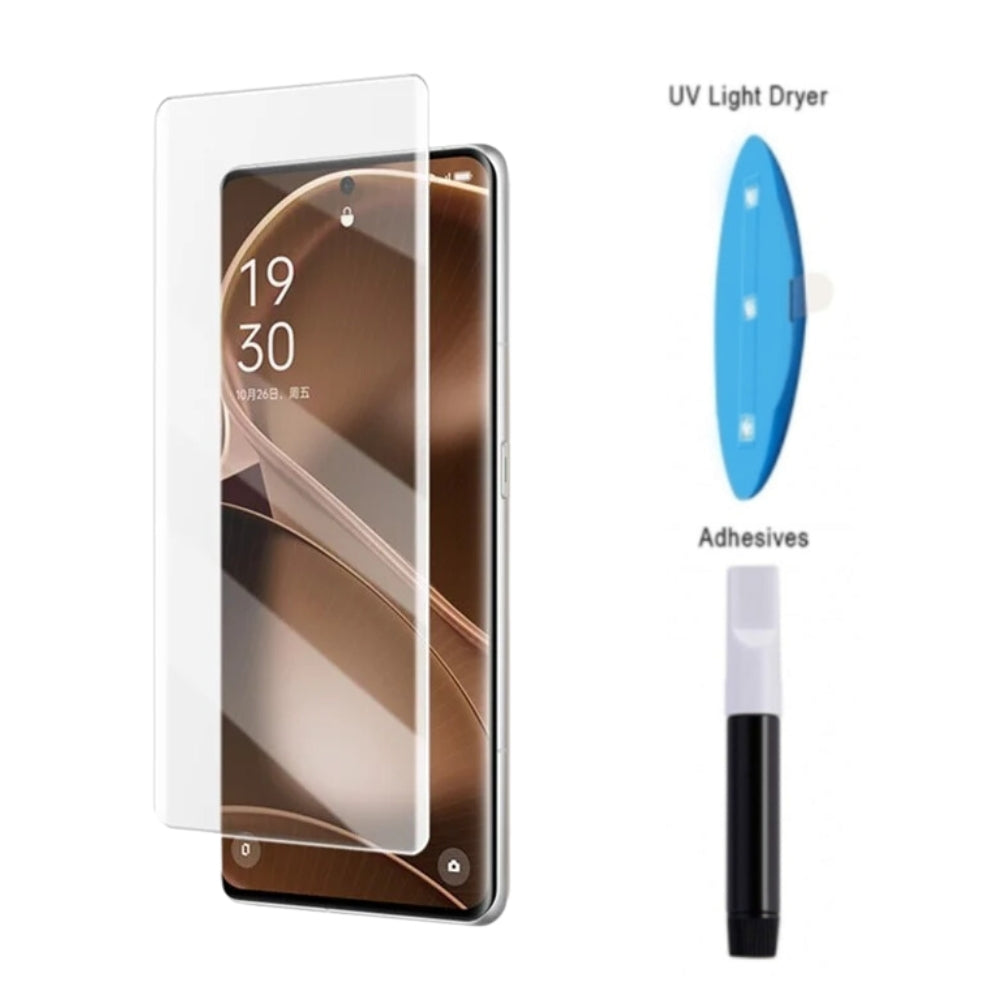 [UV Glue] [HD] OPPO Find X6 Pro (PGEM110, PGEM10) - UV Full Covered Curved 9H Tempered Glass Screen Protective Protector - i-Station Mobile Phone & Electronic Device Repair and Accessories