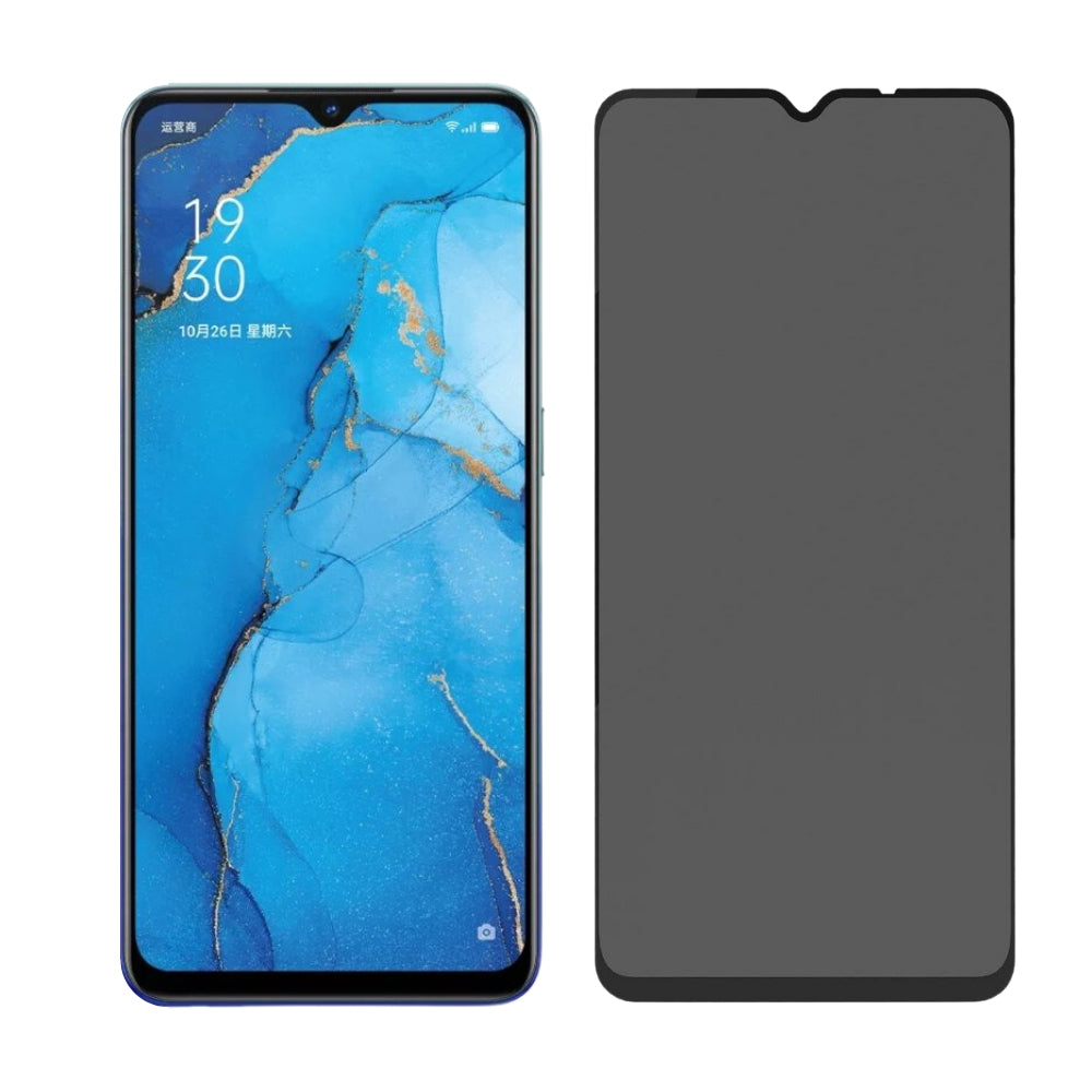 [Full Covered] [Privacy] OPPO Reno3 (CPH2043) - 9H Hardness Anti-Spy Tempered Glass Screen Protector - i-Station Mobile Phone & Electronic Device Repair and Accessories