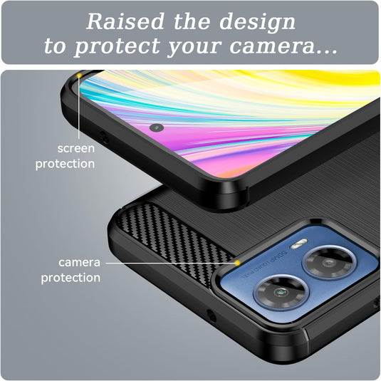 Motorola Moto G34 - Shield Shockproof Rugged Heavy Duty Case With 2PC 9H Glass Screen Protector