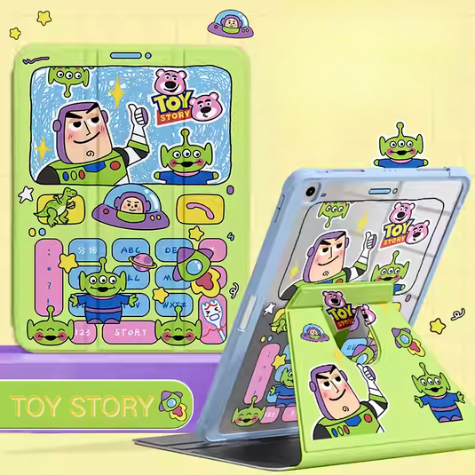 [Built-in Pen Slot] Apple iPad Mini 4/5 7.9'' 4/5th Gen (2015/2019) Toy Story Smart 360° Degree Rotate Stand Shockproof Flip Cover Case
