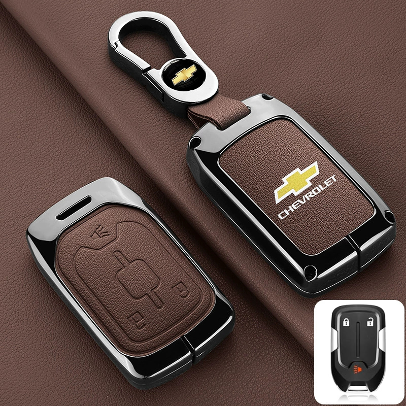 Load image into Gallery viewer, Chevrolet Stylish Zinc Alloy Key Fob Case for Suburban, Tahoe, Silverado, Colorado, Blazer, Equinox, Traverse
