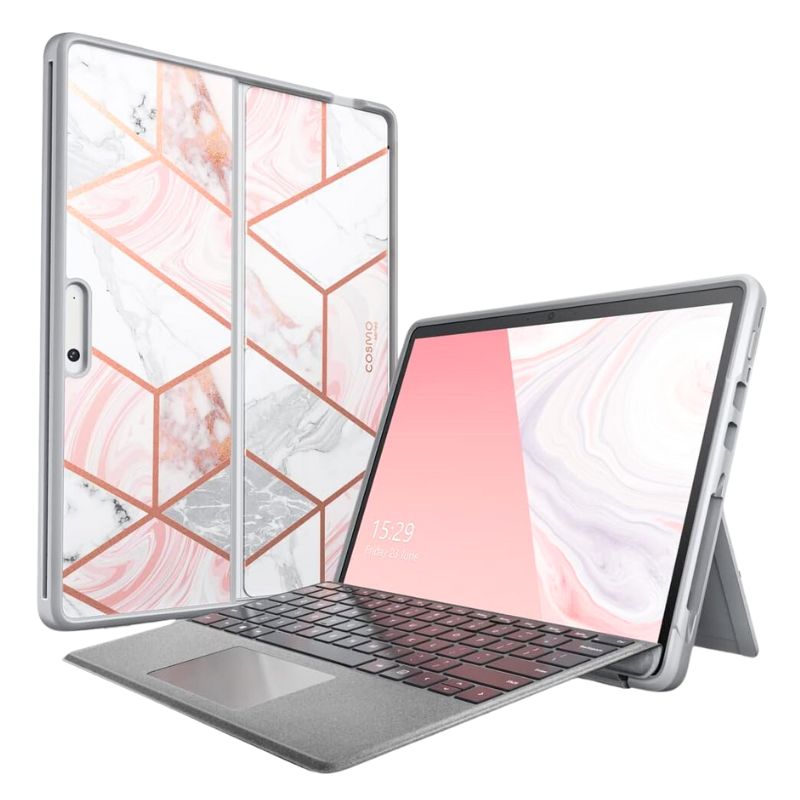 Load image into Gallery viewer, Microsoft Surface Pro 8 (1983) - iBlason TPU Soft Frame Slim Glitter Marble Shockproof Case
