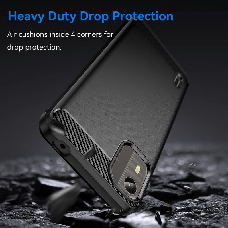 Load image into Gallery viewer, Nokia C12 Pro/C12/C12 Plus - Shield Shockproof Rugged Heavy Duty Case With 2PC 9H Tempered Glass Screen Protector
