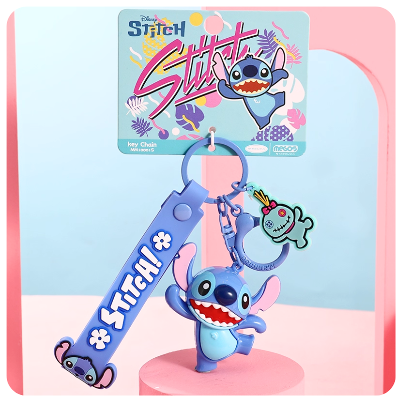 Load image into Gallery viewer, Stitch Cartoon Keychain for Car Keys &amp; Bag Pendant
