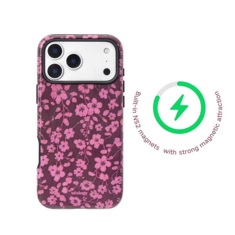 Load image into Gallery viewer, [Magsafe Compatible][With Stand] Apple iPhone 15/Plus/Pro/Pro Max 2-in-1 Floral Protective Phone Case
