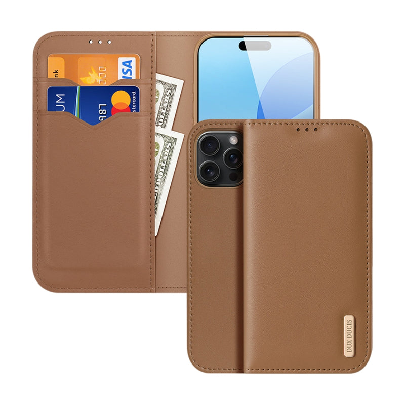 Load image into Gallery viewer, [With Card Slot] Apple iPhone 16/Pro/Plus/Max/e - Hivo Series Leather Wallet Case
