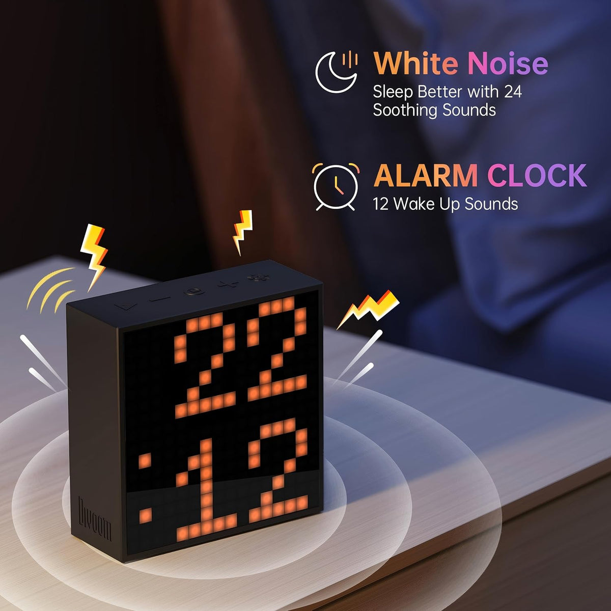 Divoom TimeBox Evo -- Pixel Art Bluetooth Speaker with 16x16 LED DIY Display APP Control - Cool Animation Frame & Gaming Room Setup & Bedside Alarm Clock - i-Station Mobile Phone & Electronic Device Repair and Accessories
