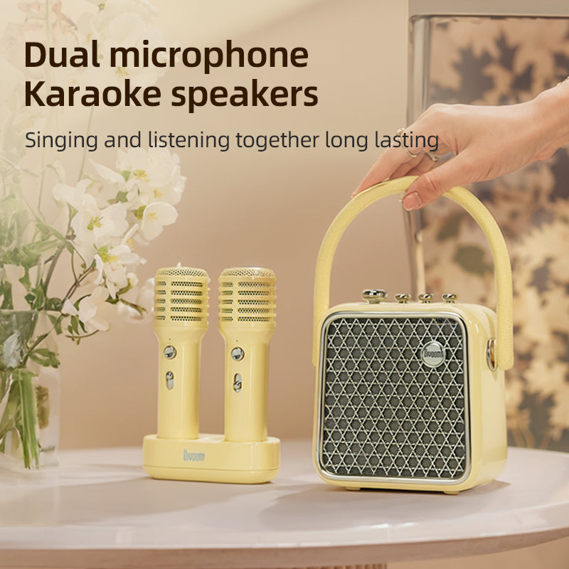 Load image into Gallery viewer, Divoom SongBird-HQ-SE Portable Bluetooth Speaker Dual Microphone Microphone Singing Camping Birthday Perfect Gift
