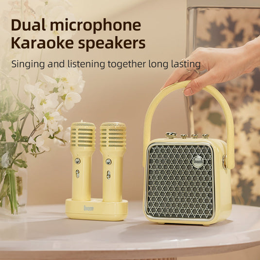 Divoom SongBird-HQ-SE Portable Bluetooth Speaker Dual Microphone Microphone Singing Camping Birthday Perfect Gift