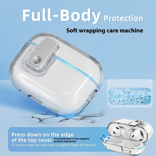 [With Lanyard][With Lock Clip]Apple AirPods 1/2 & 3 - Charging Case Cover Heavy Duty Protecive Case