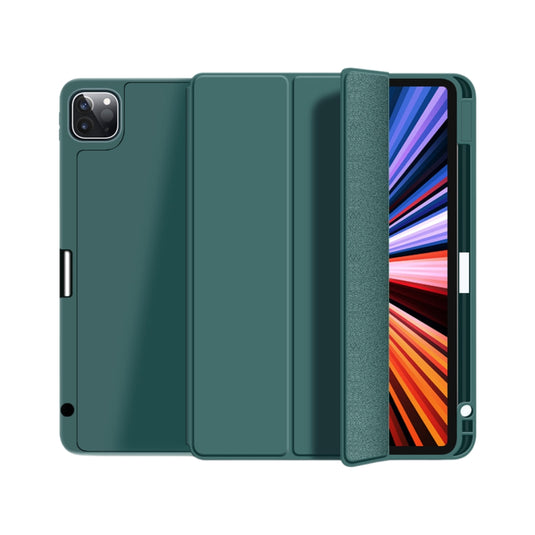 [With Pen Slot] Apple iPad Pro 11" 2018/2020/2021/2022 - Soft TPU Smart Sleep Drop Proof Magnet Stand Case