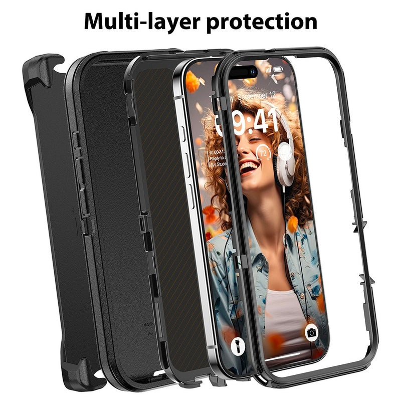 Load image into Gallery viewer, [Built-in Stand] Apple iPhone 14/Plus/Pro/Max - Shockproof Robot Armor Hard Plastic Case
