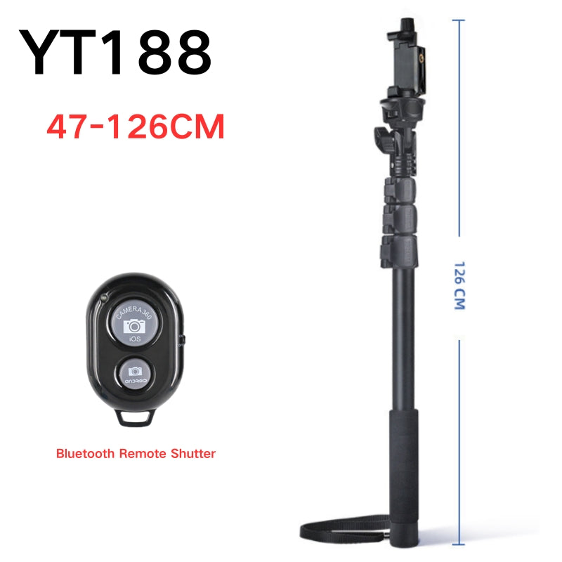 Load image into Gallery viewer, [YT088] Portable Selfie Stick Tripod With Bluetooth Remote Extendable Travel Lightweight Tripod Stand for Selfie, Live Streaming, Video Conference, Compatible With All Phones
