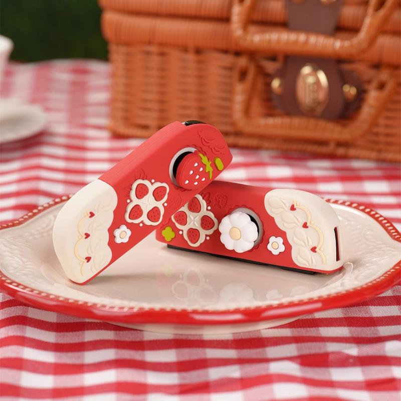 Load image into Gallery viewer, Nintendo Switch /Switch OLED/Switch 2 (2025) - Cute Strawberry Silicone Protective Cover Case
