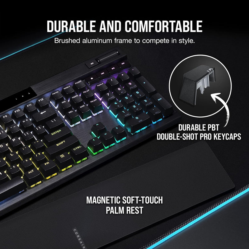 Load image into Gallery viewer, CORSAIR K70 RGB PRO Wired Mechanical Gaming Keyboard (CHERRY MX RGB Brown Switches: Tactile and Non-Clicky, 8,000Hz Hyper-Polling, PBT DOUBLE-SHOT PRO Keycaps, Soft-Touch Palm Rest)
