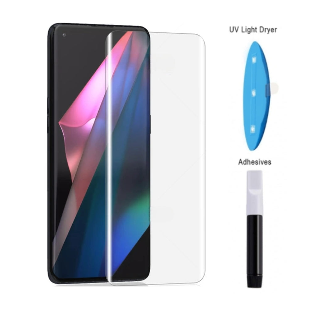 [UV Glue] [HD] OPPO Find X3 / Find X3 Pro - UV Full Covered Curved 9H Tempered Glass Screen Protective Protector - i-Station Mobile Phone & Electronic Device Repair and Accessories