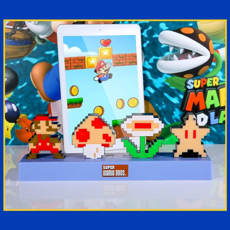Load image into Gallery viewer, Super Mario - Light 3D Pixel Lamp LED Game Icon Night Light Colour Phasing Music Reactive for Bedroom Gaiming Room
